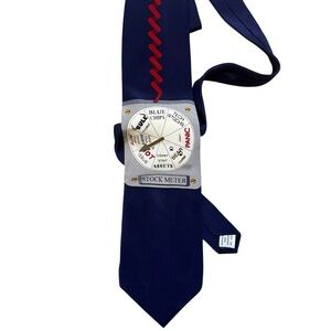 VICKY DAVIS “STOCK METER” 100% Silk Men’s NeckTie